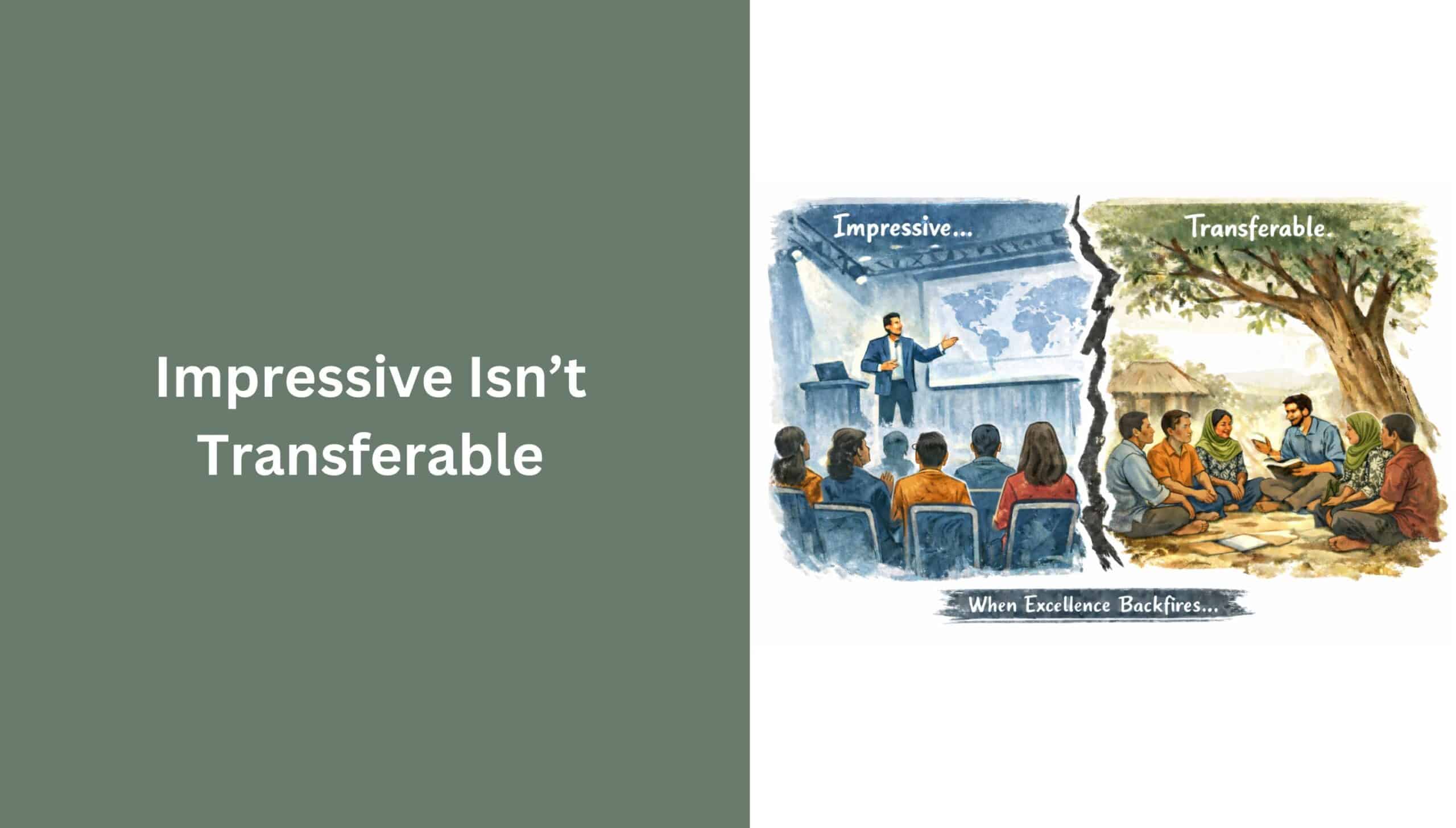 Impressive Isn’t Transferable 